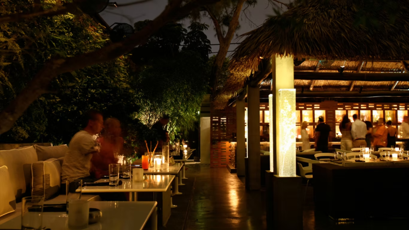 Evening hospitality landscape designed by 40NORTH